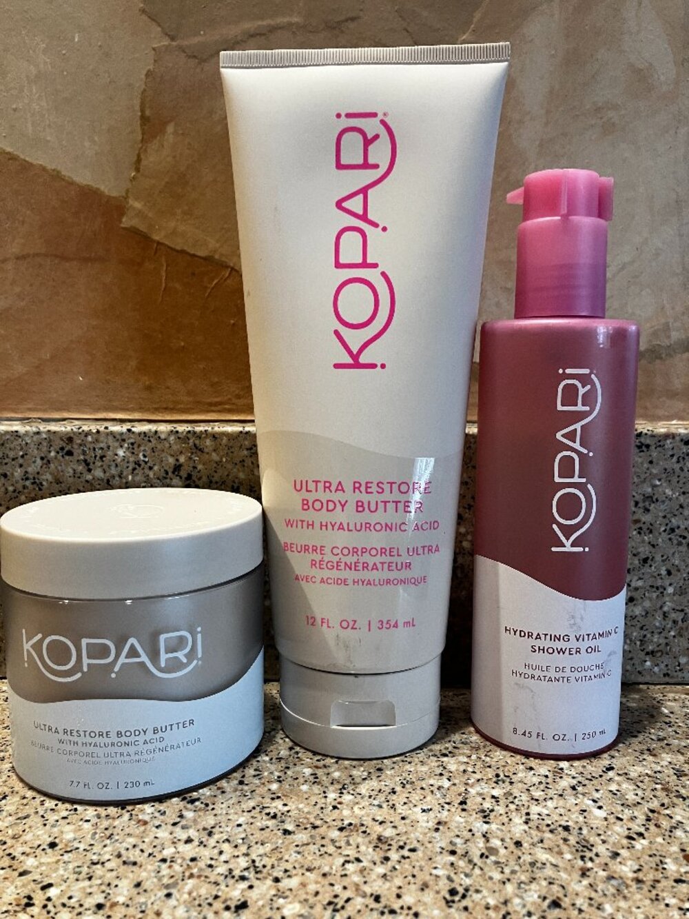 Kopari Set of Jumbo Ultra Restore Body Butters and Shower Oil! NEW